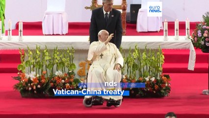 Pope praises Mongolia as China shuns history