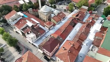 Yenişehir tarihi Balıbey Çarşısı'na estetik çatı