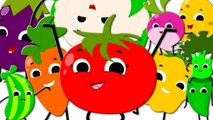 Ten Little Vegetables Jumping On The Bed, Learn Vegetables - Nursery Rhymes For Kids & Baby Songs