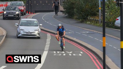 Brummies blast bankrupt council for wasting £10m on cycle highway which causes gridlock and is wider than a bus lane