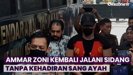 Ammar Zoni Kembali Jalani Sidang Tanpa Didampingi Ayah dan Irish Bella