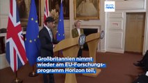 Großbritannien nun doch wieder beim EU-Forschungsprogramm Horizon dabei