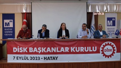 DİSK Başkanı Çerkezoğlu: "depremin ülke gündeminden çıkması kabul edilemez. Çünkü yüz binlerce insanın sosyal ölümle yüz yüze olması söz konusu"