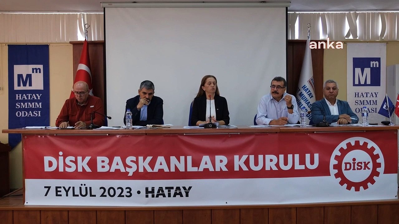 DİSK Başkanı Çerkezoğlu: "depremin ülke gündeminden çıkması kabul edilemez. Çünkü yüz binlerce insanın sosyal ölümle yüz yüze olması söz konusu"