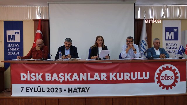 DİSK Başkanı Çerkezoğlu: depremin ülke gündeminden çıkması kabul edilemez. Çünkü yüz binlerce insanın sosyal ölümle yüz yüze olması söz konusu