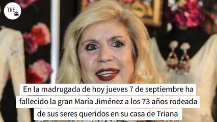 Muere María Jiménez a los 73 años: el adiós de una mujer que reventó escenarios y alzó la voz contra el maltrato