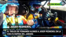 El troleo de Fernando Alonso a Josep Pedrerol en la vuelta rápida del Jarama