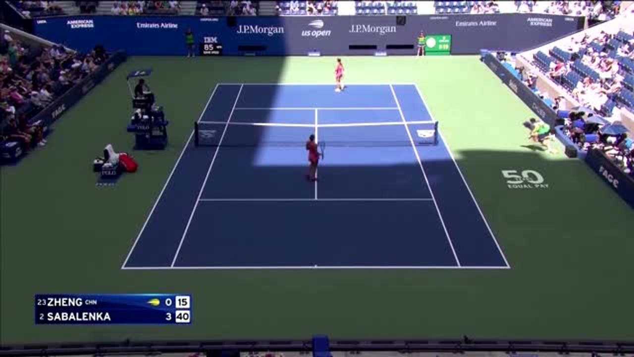 Highlights: Sabalenka problemlos gegen Zhen