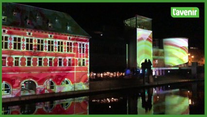 Son et lumières à la confluence de Namur, pour les 100 ans des Wallos