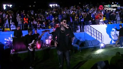 El homenaje de Maradona en el partido de Boca contra Bacelona