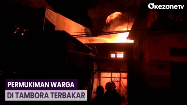Kebakaran Landa Permukiman Padat Penduduk di Tambora, Jakarta Barat
