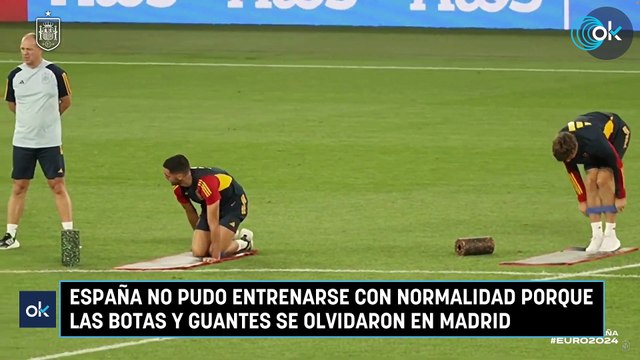 España no pudo entrenarse con normalidad porque las botas y guantes se olvidaron en Madrid