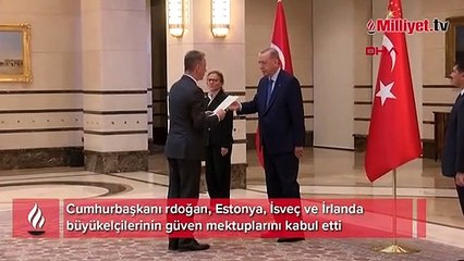 Cumhurbaşkanı Erdoğan büyükelçileri kabul etti
