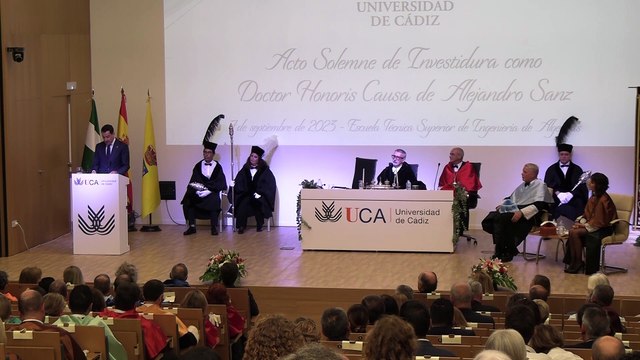 La Universidad de Cádiz inviste a Alejandro Sanz como doctor Honoris Causa