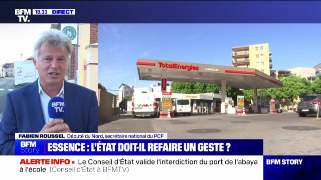 Prix de l'essence: La proposition que je fais, c'est de baisser les taxes sur l'essence , indique Fabien Roussel (PCF)