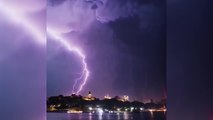 Brutal tormenta eléctrica en Turquía: 1.500 rayos en dos horas en Estambul