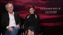 Entrevista a José Coronado y Marta Nieto, protagonistas de 'Verano en rojo' y Belén Macías, directora.
