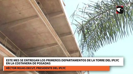Este mes se entregan los primeros departamentos de la torre del Iplyc en la Costanera de Posadas