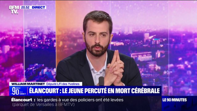 Collision à Élancourt: Il n'est jamais tolérable, quelles que soient les bêtises que puissent faire des jeunes, que ça se traduise par ce qu'il s'est passé , pour William Martinet (LFI)