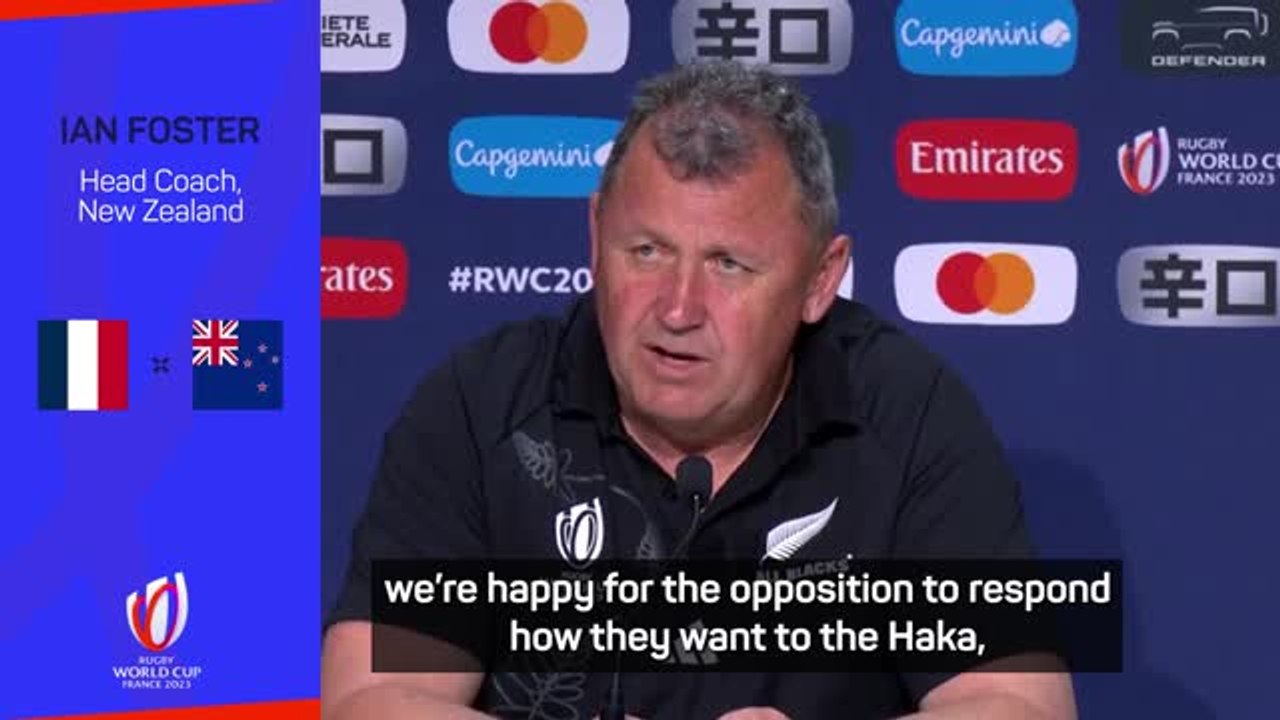 Foster expecting a mixed response to the haka i...