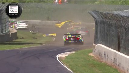 Porsche Carrera Cup North America 2023 Road America Race 1 Hyett Mosing Big Crash