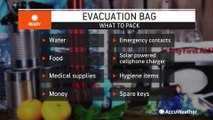 Essential items for your evacuation go bag