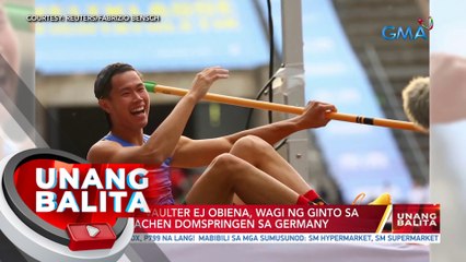 Pinoy pole vaulter EJ Obiena, wagi ng ginto sa 2023 Netaachen Domspringen sa Germany | UB