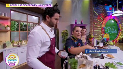 Prepara Costillas de Cerdo en Mole Verde con la Chef Ingrid Ramos