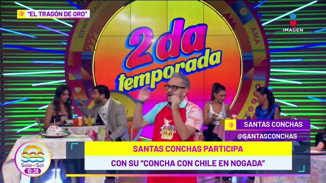Conoce la 'Concha con Chile en Nogada' de Santas Conchas en 'El Tragón de Oro'