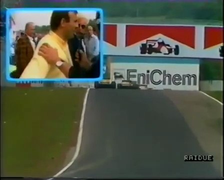 1988 F1 San Marino GP - Enzo Coloni interviewed over Gabriele Tarquini retirement (ITA)