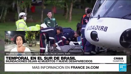 Informe desde Río de Janeiro: inundaciones en Brasil dejan al menos 42 muertos
