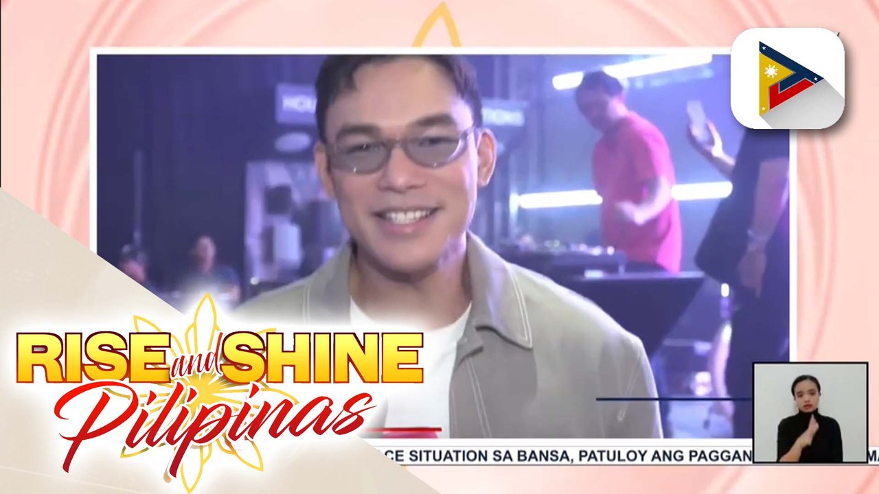 Pagbati mula kay Mark Bautista sa Rise and Shine Pilipinas video
