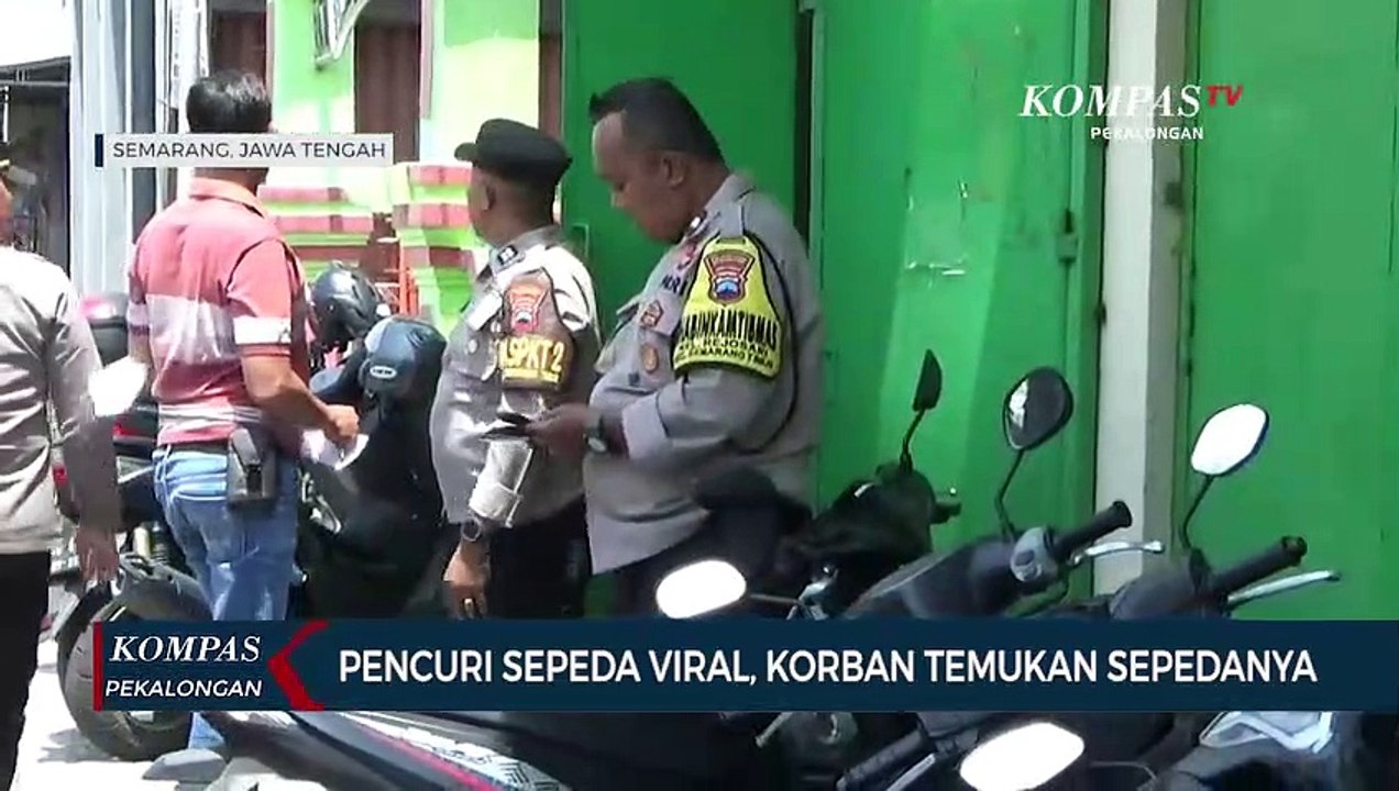 Pencuri Sepeda di Semarang Timur Ketahuan Kamer...