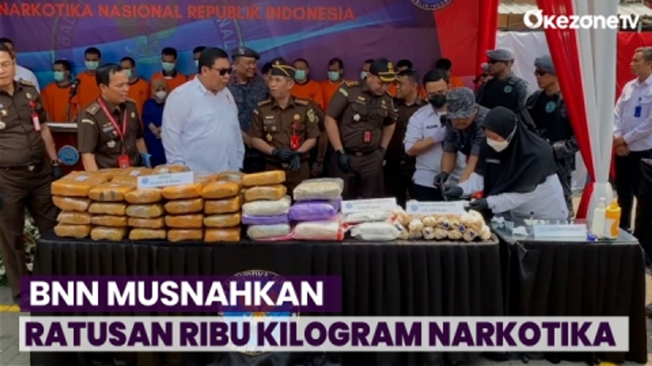 BNN Musnahkan Ratusan Ribu Kilogram Narkotika Hasil Tindak Pidana ...