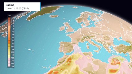 Calima en el sureste y Baleares