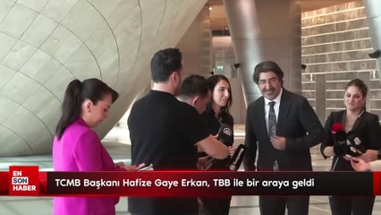 TCMB Başkanı Hafize Gaye Erkan, TBB ile bir araya geldi