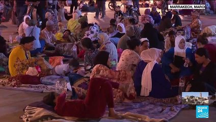 Séisme au Maroc : nouvelle nuit passée dehors par de nombreux habitants de Marrakech