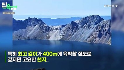 [씬속뉴스] 전설의 '백두산 천지 괴물' 포착? 유유히 헤엄치는 생명체 정체는