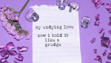 Olivia Rodrigo - the grudge (Lyric Video)