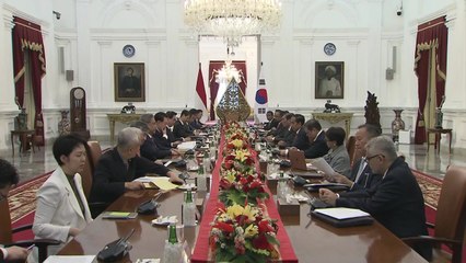 한-인도네시아 정상회담..."실질적 협력 기반 강화" / YTN
