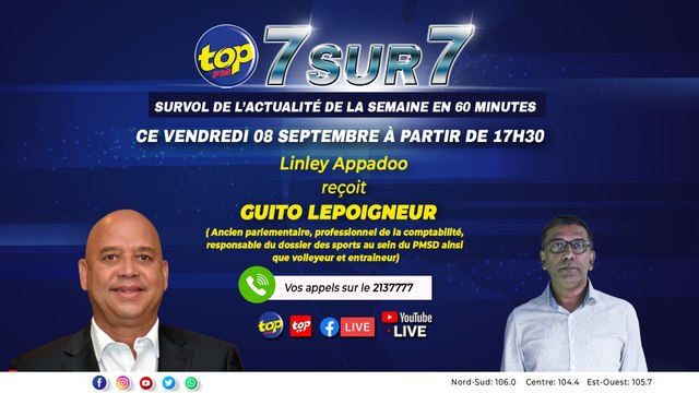 7 sur 7, les actualités en 60 minutes - Les jeux des iles de l’Océan Indien, bilan - Le sport à Maurice a-t-il un avenir ?