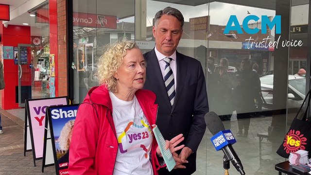 Acting prime minister Richard Marles visits Newcastle for Voice to Parliament pitch