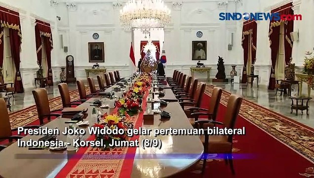 Pertemuan Bilateral di Istana, Presiden Jokowi Bertemu Presiden Korsel