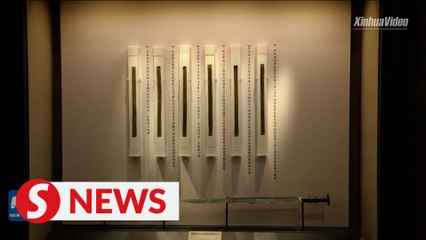More than 1,000 bamboo slips on display in Chinese museum