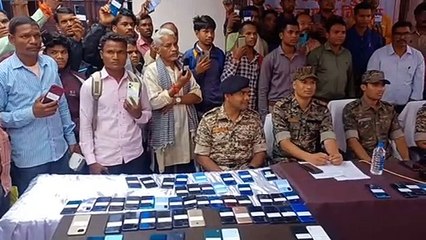 शातिर चोर आए पुलिस के हत्थे, साइबर सेल की मदद से 35 लाख कीमत की मोबाइल बरामद, देखें video