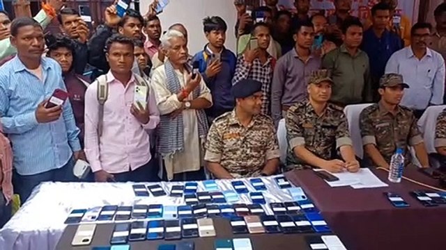 शातिर चोर आए पुलिस के हत्थे, साइबर सेल की मदद से 35 लाख कीमत की मोबाइल बरामद, देखें video