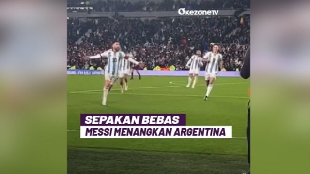 Cetak Gol Free Kick Cantik, Messi Bawa Argentina Taklukkan Ekuador di Kualifikasi Piala Dunia 2026