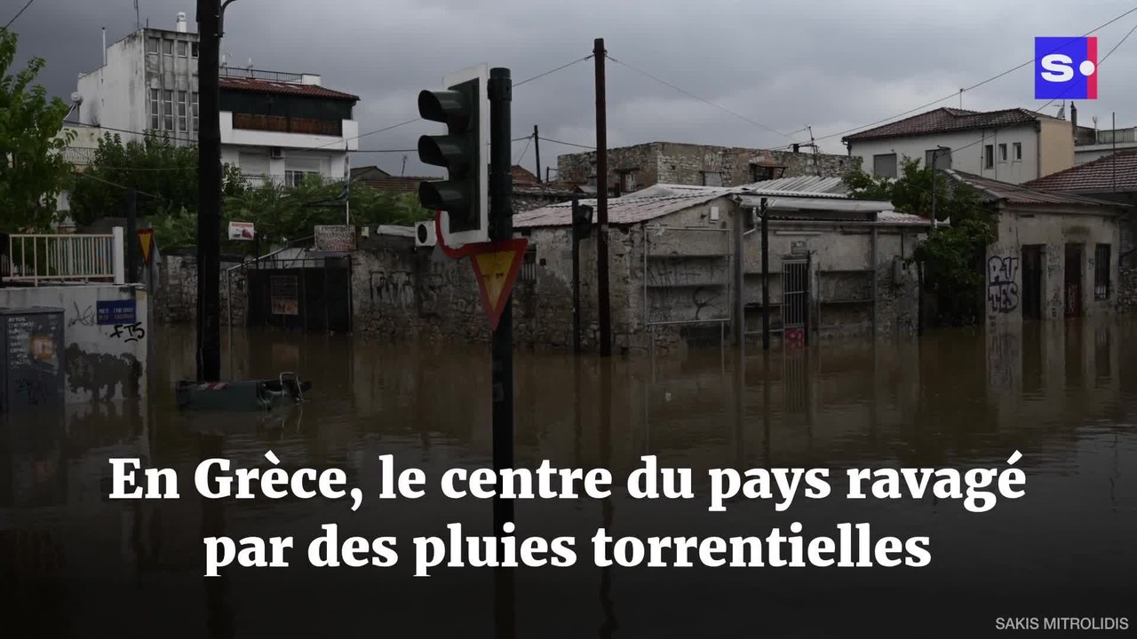 En Grèce, le centre du pays ravagé par des pluies torrentielles