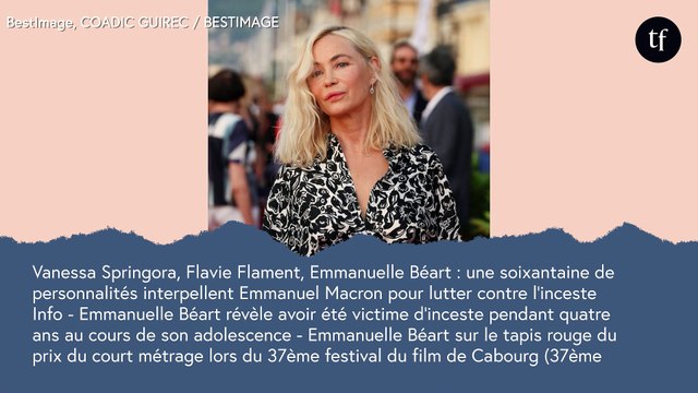 Vanessa Springora, Flavie Flament, Emmanuelle Béart : plus de 60 personnalités interpellent Emmanuel Macron pour maintenir la commission de lutte contre l'inceste