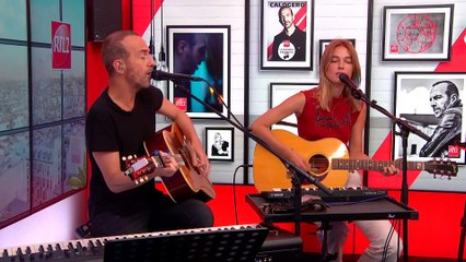 LIVE - Calogero et Marie Poulain interprètent "Le hall des départs" dans Le Double Expresso RTL2 (08/09/23)